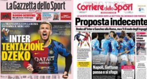 Džeko na naslovnicama italijanskih medija: Šta ga dijeli od dolaska u Inter?