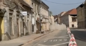 Zemljotres ponovo izazvao štetu u Petrinji, objavljen dramatičan snimak (VIDEO)