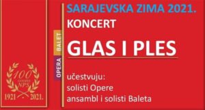 Koncert “Glas i ples” na sceni Narodnog pozorišta Sarajevo
