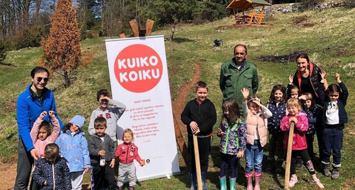 Radionica igračaka Kuiko Koiku i sarajevski mališani posadili 120 stabala