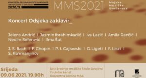 Koncert studenata Odsjeka za klavir Muzičke akademije Sarajevo