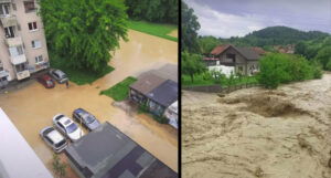 Nevrijeme pogodilo Tuzlu: Poplavljene ulice, pojavila se klizišta, vatrogasci na terenu