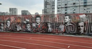 Oštećena vizualna prezentacija FK Sloboda na stadionu Tušanj