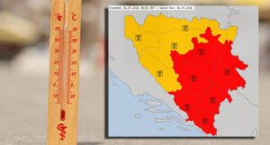 Zbog velikih vrućina u Bosni i Hercegovini upaljen crveni meteoalarm!