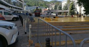 U toku uređenje platoa ispred Narodnog pozorišta za Sarajevo Film Festival