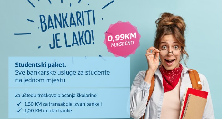 Studentski paket Sparkasse banke: Sve potrebne bankarske usluge na jednom mjestu
