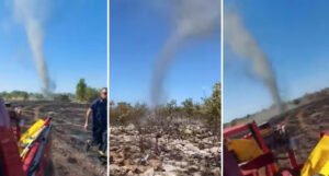 Vatrogasci objavili dramatičnu snimku vrtložnog vjetra punog dima