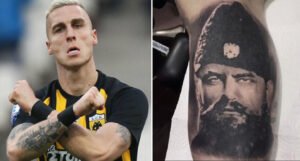 UEFA: Vranješ ne smije igrati s tetovažom četničkog vojvode