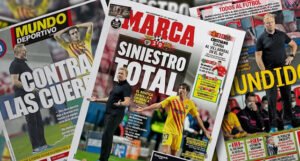 Španske naslovnice: Barcelona je potonula, na konopcima je
