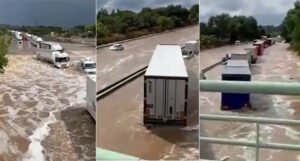 Oluje i poplave haraju jednim dijelom Evrope, bujice na autoputu “zarobile” vozila