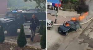 Neredi u Kosovskoj Mitrovici, bačeni suzavac i šok bombe