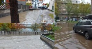 Raste Radobolja, ulaz prema tržnici u Splitskoj ulici potpuno je poplavljen