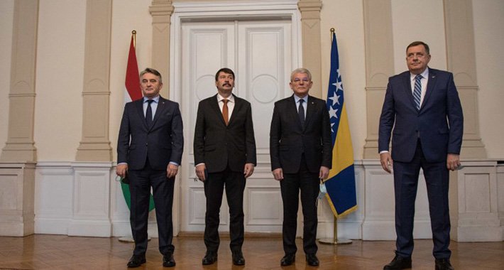 Mađarski predsjednik s članovima Predsjedništva: Dobri odnosi dvije zemlje