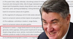 Milanović prekršio zakon Hrvatske zbog izjave o genocidu u Srebrenici?