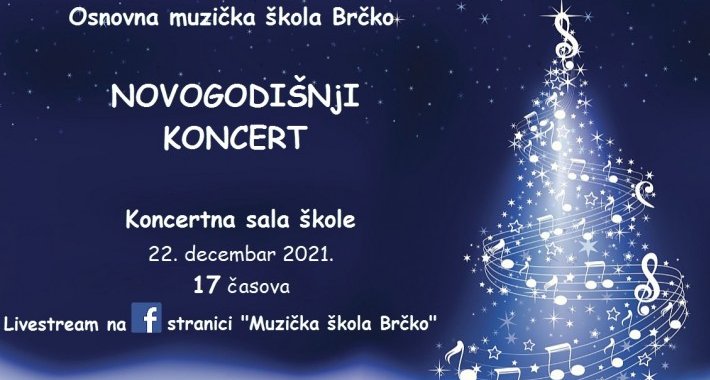 Novogodišnji koncert učenika Muzičke škole Brčko