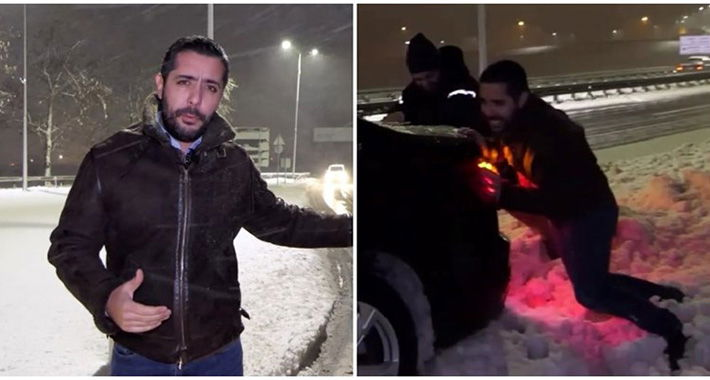 Srbijanski ministar saobraćaja tvrdio da su ceste očišćene, pa zaglavio u snijegu