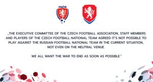 Česi se pridružuju Poljskoj i Švedskoj: Odbijaju da igraju protiv Rusije