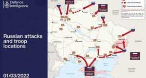 Britanci objavili kartu s ruskim napadima