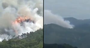 Srušio se putnički avion sa više od 130 putnika, nastao požar u planinskom području