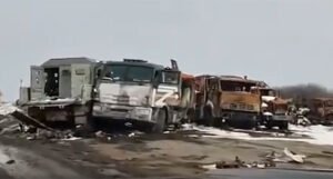 Objavljen snimak ogromnog uništenog ruskog konvoja, čini se najvećeg do sada