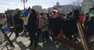 Ukrajinci i danas na ulicama u mnogim okupiranim gradovima