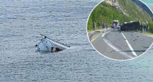 Teška nesreća na M-17: Nakon silovitog sudara cisterna sletjela u jezero