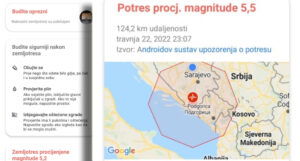 Mnogi građani nekoliko sekundi prije zemljotresa dobili upozorenje na mobitel