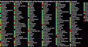 BiH i Srbija glasale za izbacivanje Rusije iz Vijeća UN-a za ljudska prava
