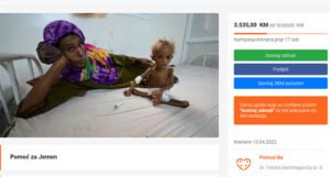 Pomozi.ba aktiviralo humanitarni broj 17043 za pomoć gladnima u Jemenu