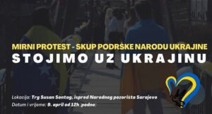 Danas u podne u Sarajevu protest podrške narodu Ukrajine