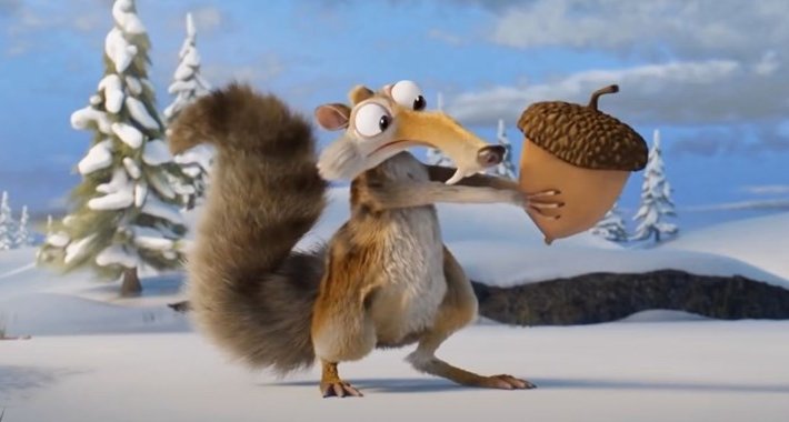 Objavljen video u kojem je vjeverica iz Ledenog doba konačno uhvatila i pojela žir