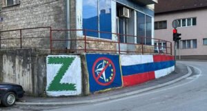 Na istoku Bosne osvanuli murali podrške ruskoj agresiji na Ukrajinu