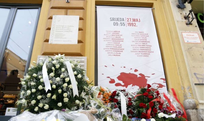 Obilježena 30. godišnjica masakra u ulici Ferhadija u Sarajevu