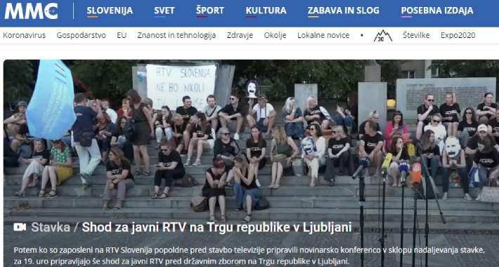 Novinari RTV Slovenija opet u štrajku, traže smjenu dva direktora i dva urednika
