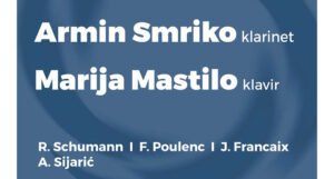 Klarinetista Armin Smriko i pijanistica Marija Mastilo na koncertu Muzičke akademije