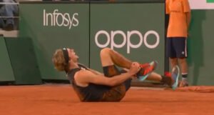 Zverev u kolicima napustio teren, Nadal prvi finalista
