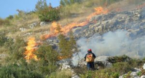 Požar na Borcima kod Konjica i u kanjonu Neretve i dalje aktivan