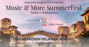 Koncert “Music and More Summer Fest” u nedjelju ispred Kosače