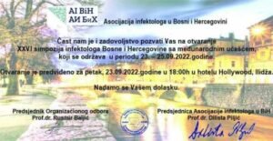 Od 23. do 25. septembra Simpozij infektologa BiH sa međunarodnim učešćem