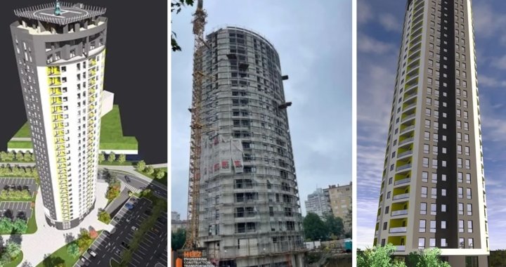 Pri kraju izgradnja Tuzla Towera: Blizu 150 stanova i helidrom na krovu