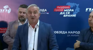 Novo obraćanje PDP-a: Trivić vodi, Dodik je ne može stići