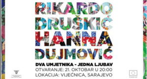 Rikardo Druškić i Hanna Dujmović donose u Vijećnicu izložbu “Dva umjetnika – Jedna ljubav”