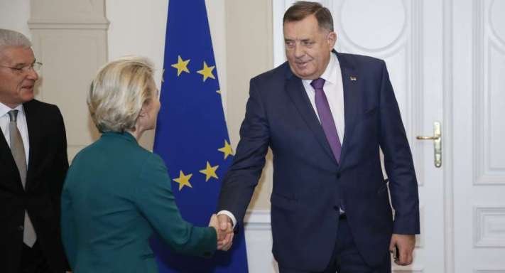 Dodik nakon sastanka sa Von der Leyen: BiH treba dodijeliti pregovarački, a ne kandidatski status