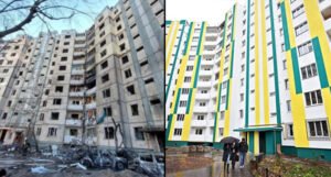 Ovo je zgrada u Kijevu nakon brutalnog ruskog napada i danas