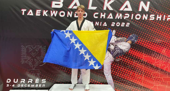 Član TKD Olimpic Abdullah Bejtić osvojio zlato na Balkanskom prvenstvu