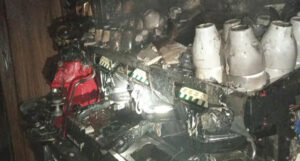Kafić “Centrum” potpuno izgorio, požar gasilo više vatrogasaca