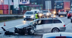 Težak sudar na magistralnom putu M-17, jedna osoba povrijeđena