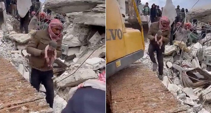 Najemotivniji snimak potresa: Žena se pod ruševinama borila za život i rodila dijete