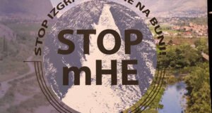 Barišić: Nećemo odustati dok se konačno ne zabrani gradnja mHE na Bunskim kanalima