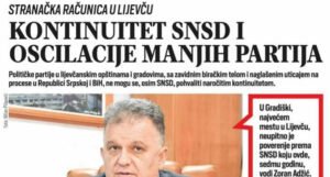 The combination of politics and journalism in Gradiška